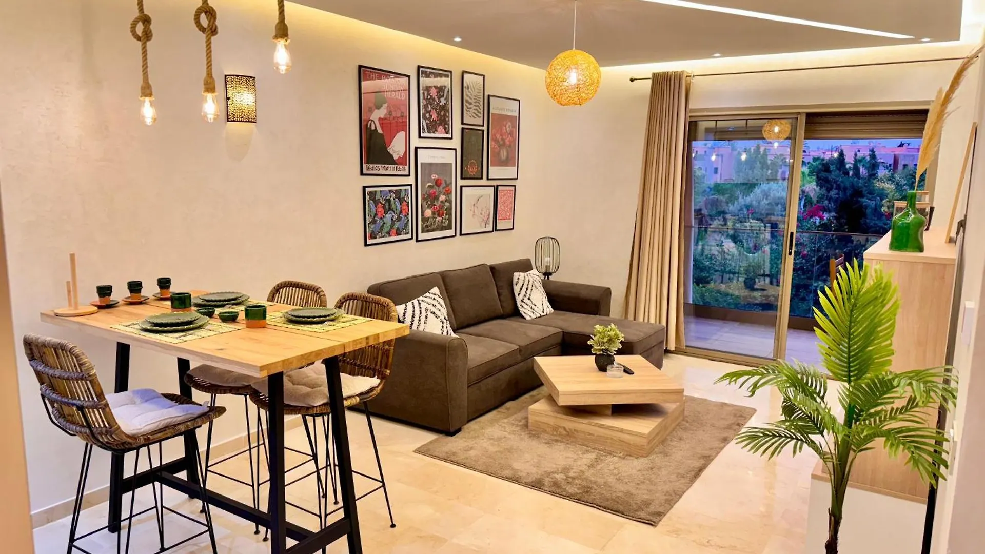 Appartamento Pearl Garden Studio Luxueux Piscine Sunny Terrasse Marrakesh