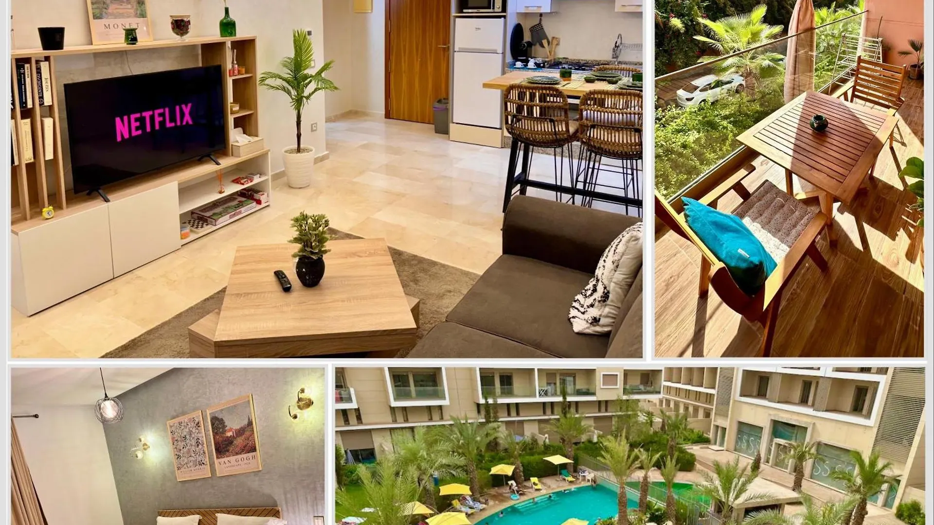 Pearl Garden Studio Luxueux Piscine Sunny Terrasse Marrakesh