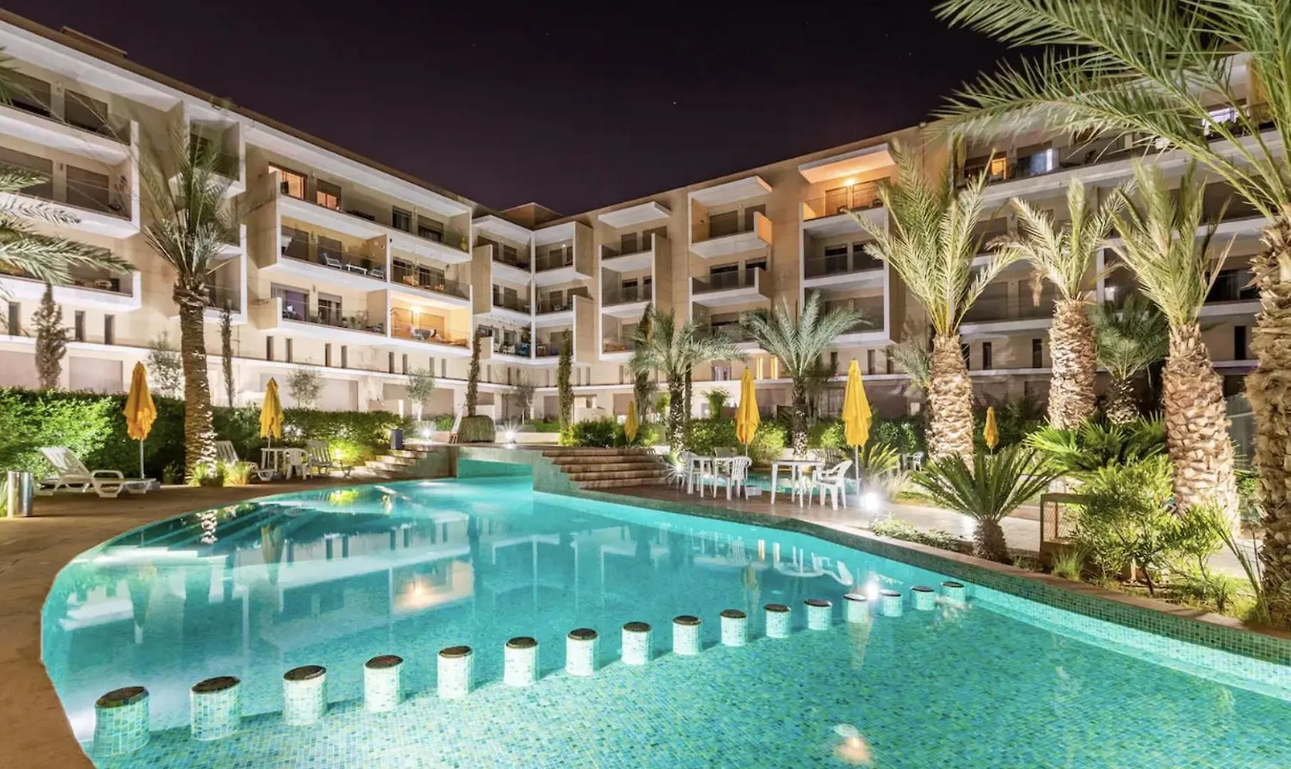 Apartment Pearl Garden Studio Luxueux Piscine Sunny Terrasse Marrakesh